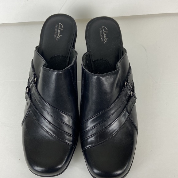 Clarks Bendable Leather Upper Mules - Picture 3 of 11